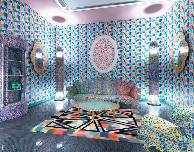 Een kamer van Alessandro Mendini in de tentoonstelling 'Welcome to the Dreamhouse' in het Groninger Museum.