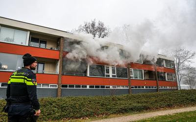 Brand aan de Tammingecamp in Emmen.