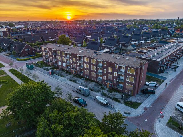 De sloopflat aan de George van Saksenlaan in Appingedam.