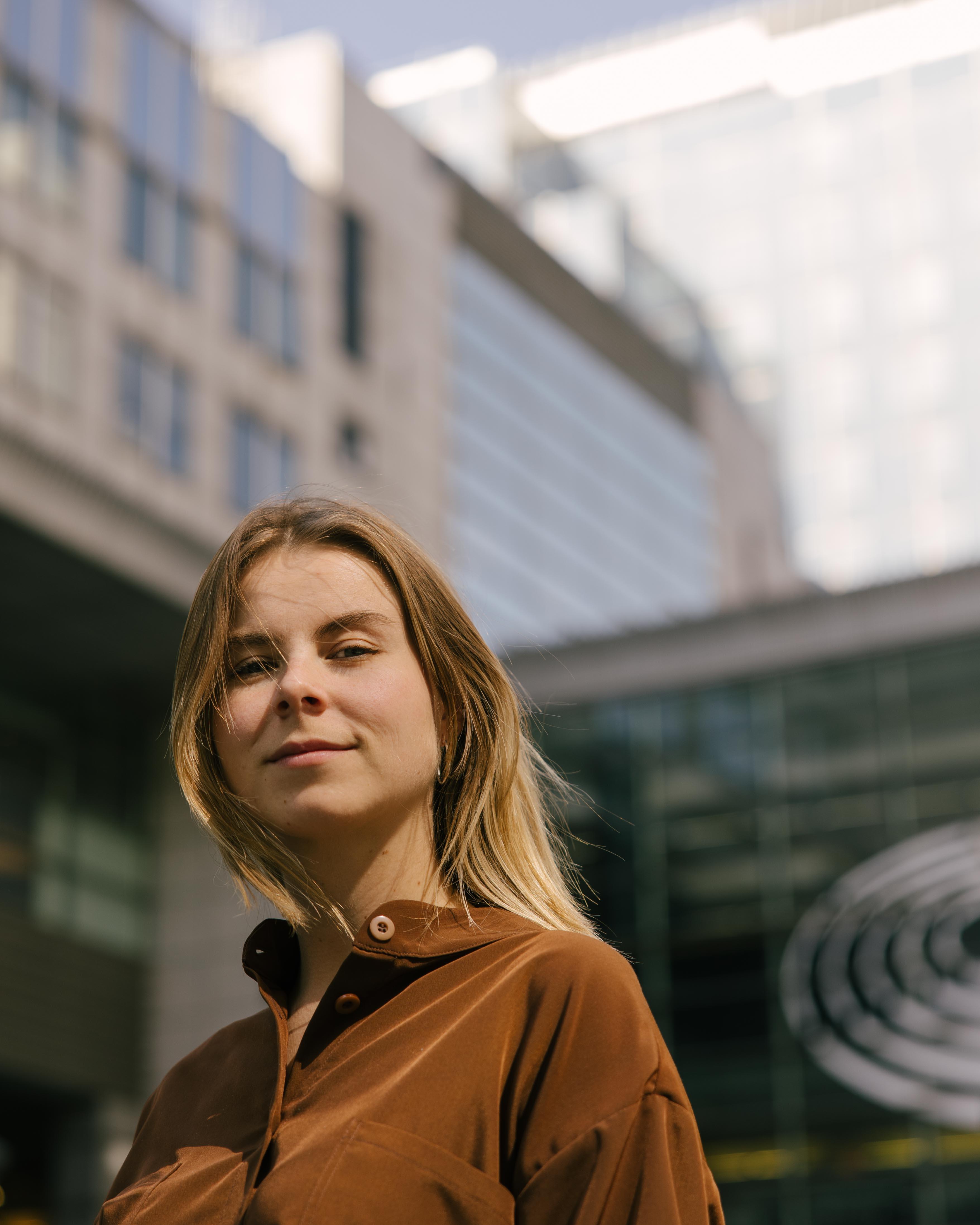 Anna Strolenberg (Volt) voor het Europees Parlement. 