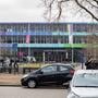 Exterieur van het dr. Aletta Jacobs College in Hoogezand. 