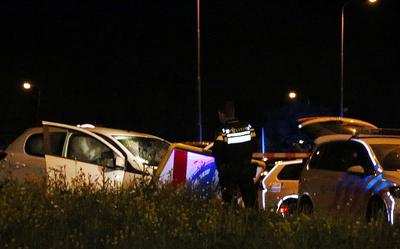 De achtervolging eindigde op de Friesetraatweg. Foto:  Archief/112Groningen