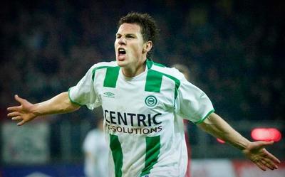 Mark-Jan Fledderus in 2006 in het shirt van FC Groningen. 