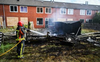Brand in Groen van Prinstererstraat in Hoogezand.