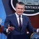 De Amerikaanse minister van Defensie Pete Hegseth.