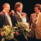 Op 13 mei 1998 won Cordial in Winschoten de eerste Groninger Ondernemingsprijs. Directeur Henk Rengers (links) en zijn partner Tanne Bosker van Cordial nemen de felicitaties van CdK Hans Alders in ontvangst.