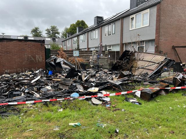 Branden teisteren Hoogezand. Foto: DVHN