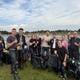 Al zo’n 20-25 jaar is het vaste prik op deze plek tijdens de TT voor deze groep motorrijders uit Hardenberg.