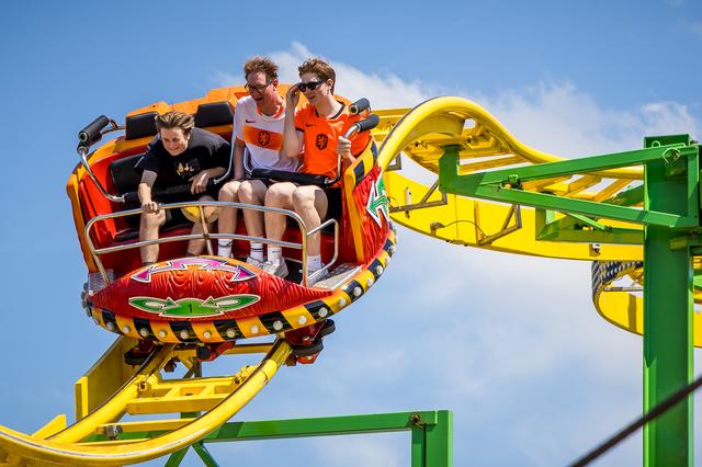 De Crazy Mouse is ook vertegenwoordigd op de kermis.