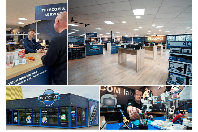 SOMCOM is op het gebied van elektronica van vrijwel alle markten thuis.