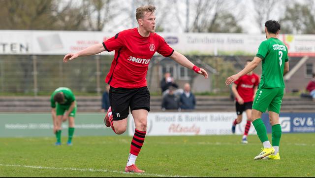 Stan Haanstra nam afgelopen zaterdag tegen LTC twee treffers voor zijn rekening namens Achilles 1894.