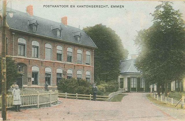 Het postkantoor in Emmen werd in 1911 in gebruik genomen en is tegenwoordig een monument.