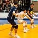 Libero Darian Picklyk (in het wit) maakte Liam Kristjanson warm voor een overstap naar Lycurgus.