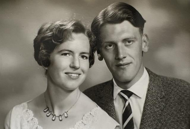 Jan Haveman en Tineke Dekker toen zij waren verloofd.