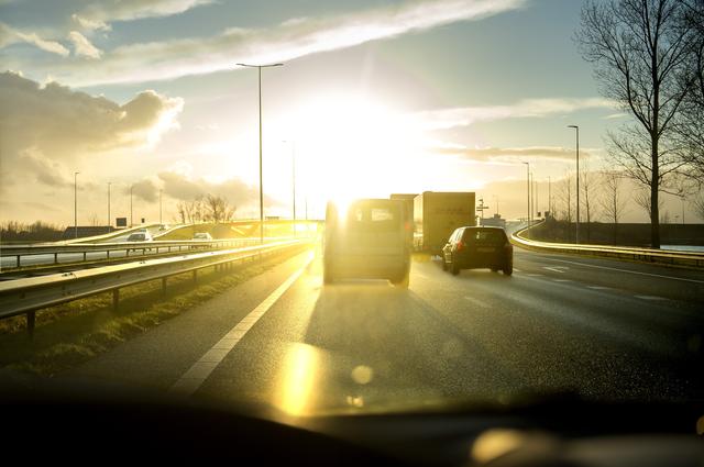 De A7 ter hoogte van Westpoort.