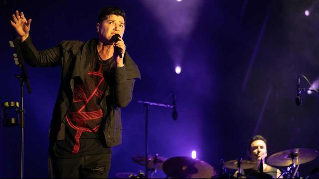 Danny O'Donoghue (L) en Glen Power (R) van The Script.