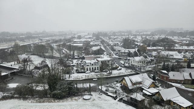 Een blik op Groningen vanuit de Tasmantoren.