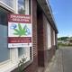 Het gesloten drugspand aan de Van Delftstraat in Wildervank.