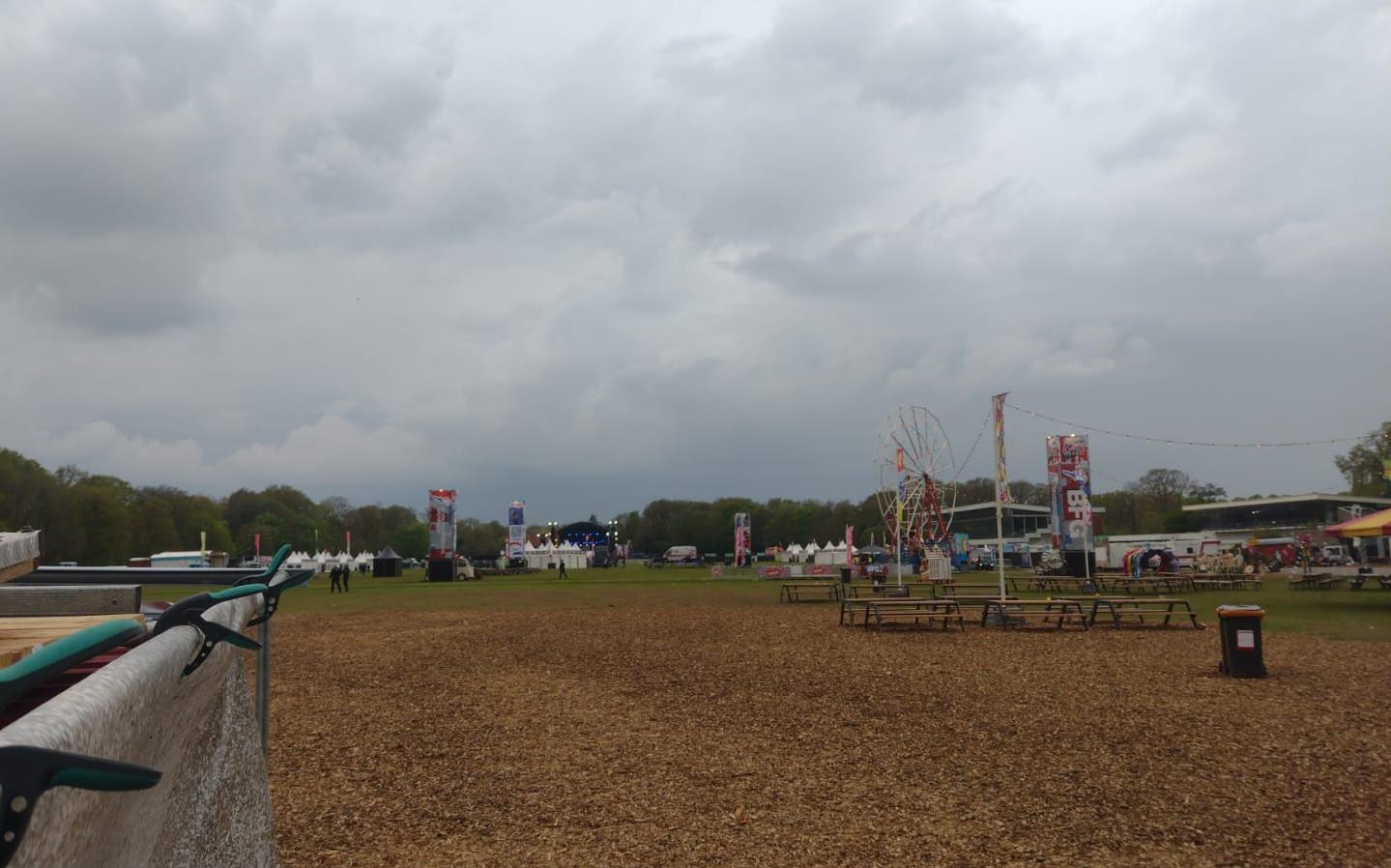 Het verlaten festivalterrein in Groningen.