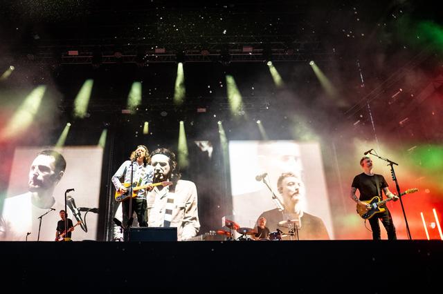 Snow Patrol in het Stadspark in Groningen.