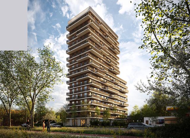 Impressie van woontoren Nova.