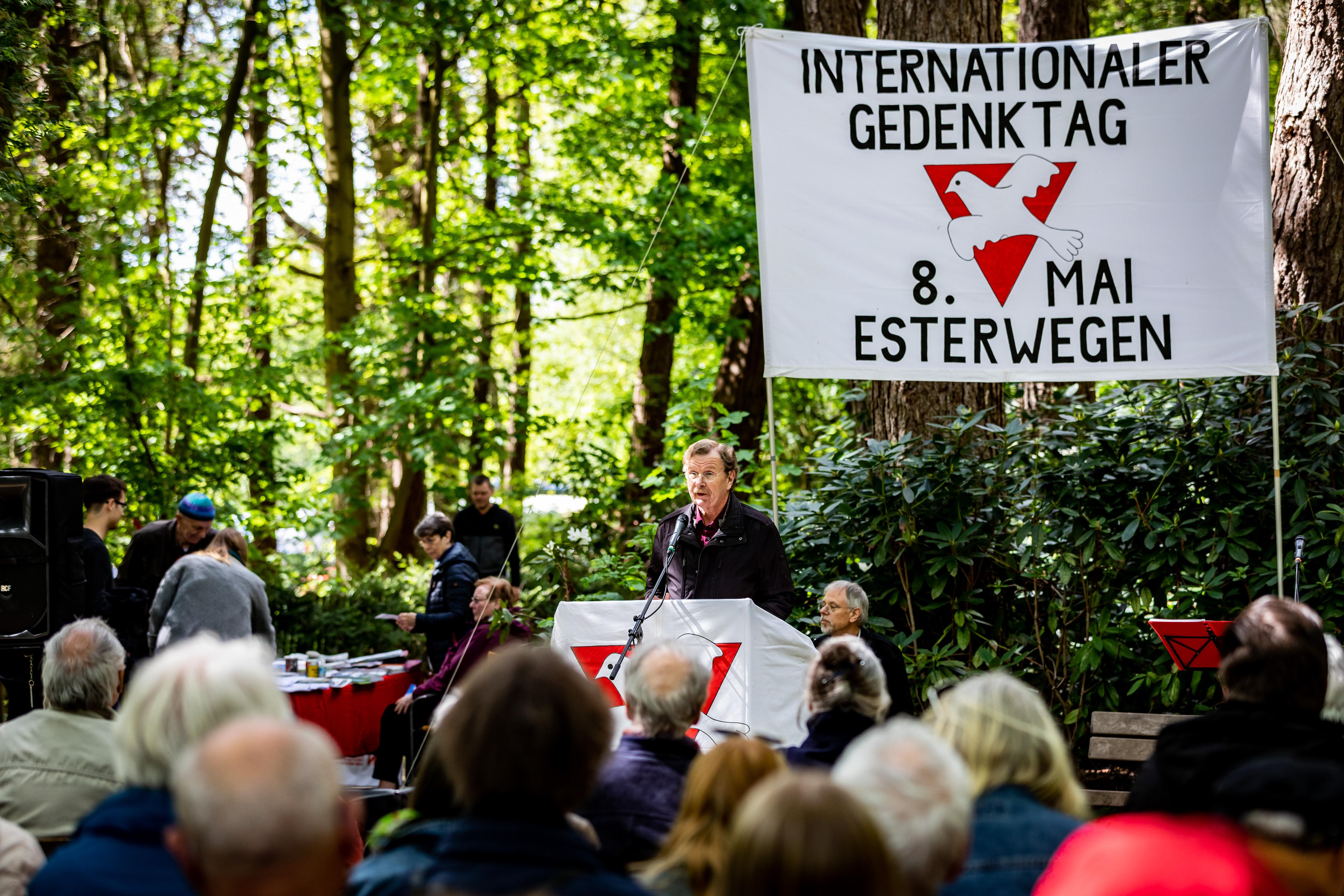 De herdenking in Esterwegen.