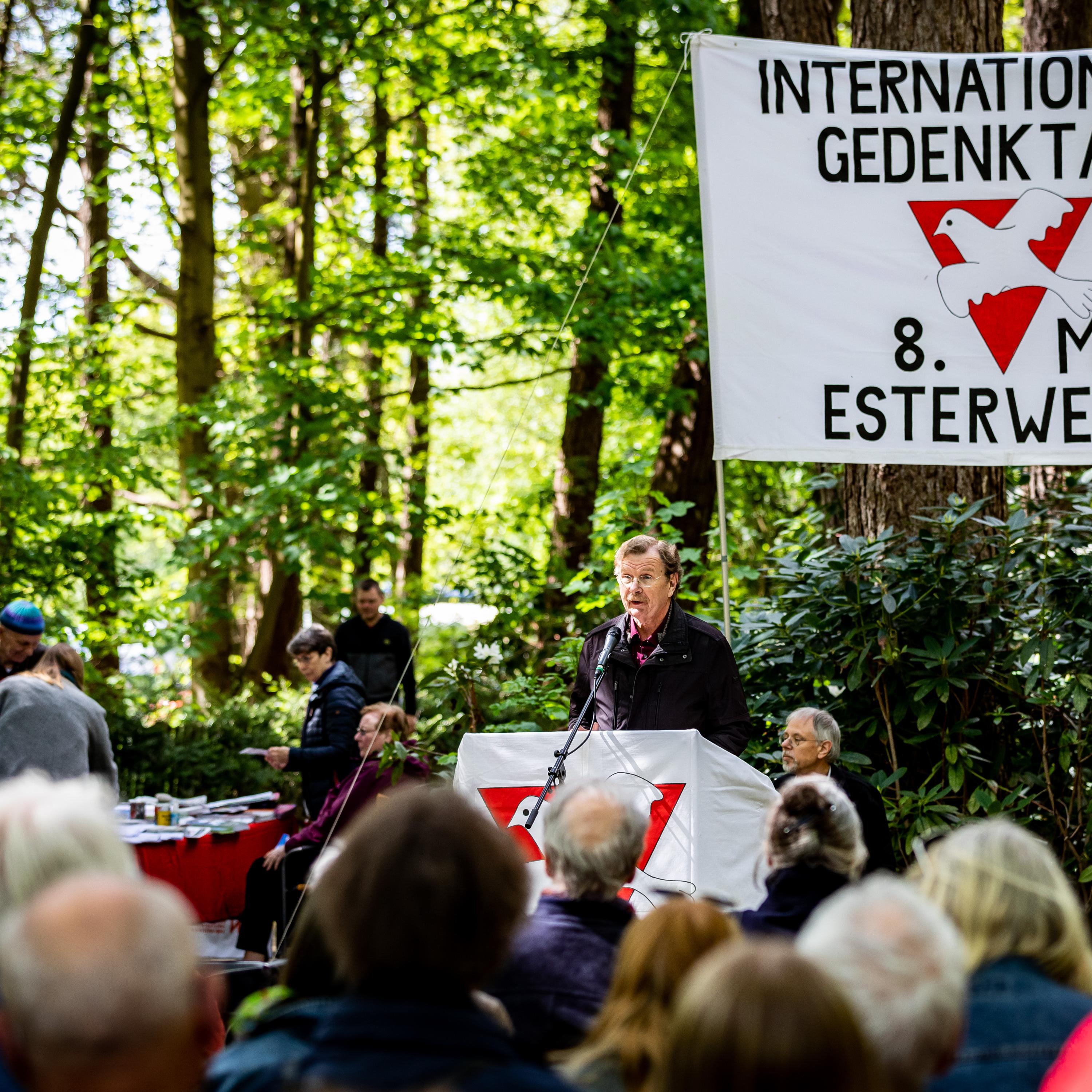 De herdenking in Esterwegen.