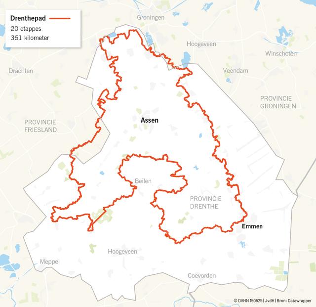 Het Drenthepad.