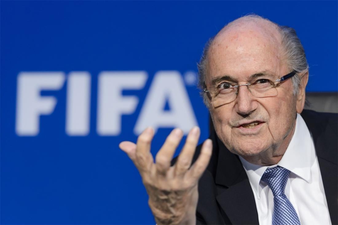 Sepp Blatter in zijn tijd als FIFA-voorzitter.