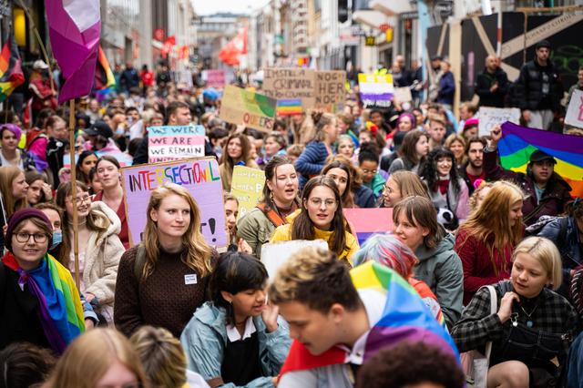 Queer Pride op de Grote Markt in 2022.