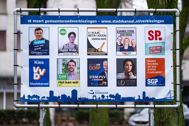Dit zijn de partijen die in Stadskanaal meededen aan de verkiezingen. 