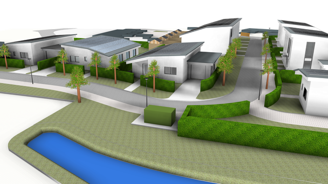 Zo kan de hennepwijk in Oude Pekela er uit komen te zien.