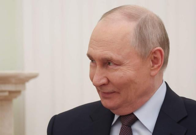 De Russische president Vladimir Poetin. 