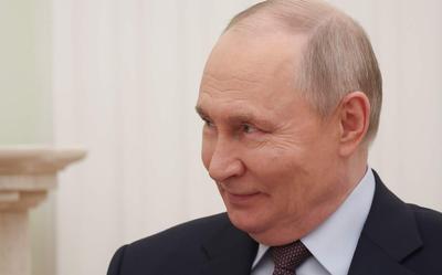 De Russische president Vladimir Poetin. 