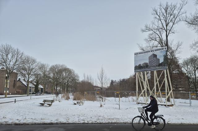 Op deze plek aan de Van Ketwich Verschuurlaan moet project Q verrijzen.