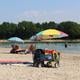 Op het Ronostrand was het uitstekend vertoeven in het bloedhete weekend. 
