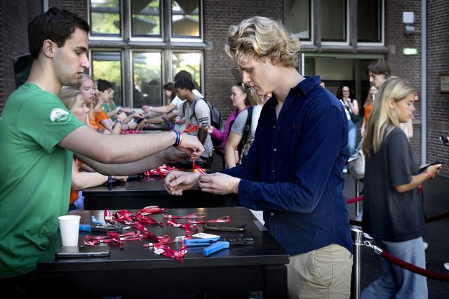 De nieuwe lichting studenten in Groningen deed in 2023 massaal mee aan de introductie.