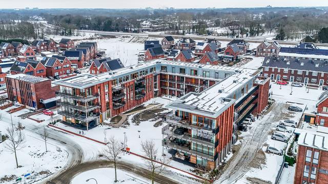 Het fonkelnieuwe wooncomplex Delft Staete in Emmen.
