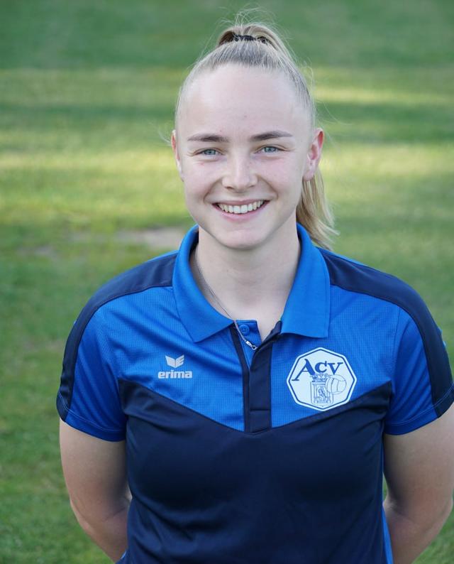 Lisanne Dik, de maker van de 0-1 voor ACV.