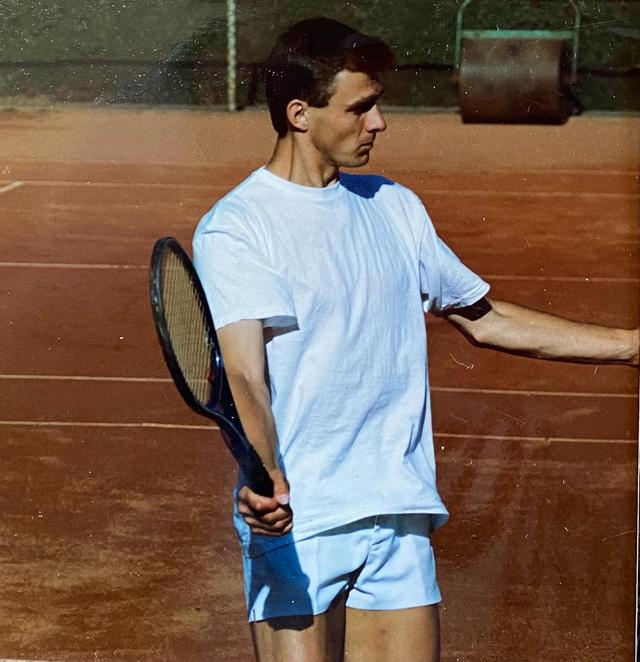 Vader Gerben van der Werff was ook een goede tennisser.