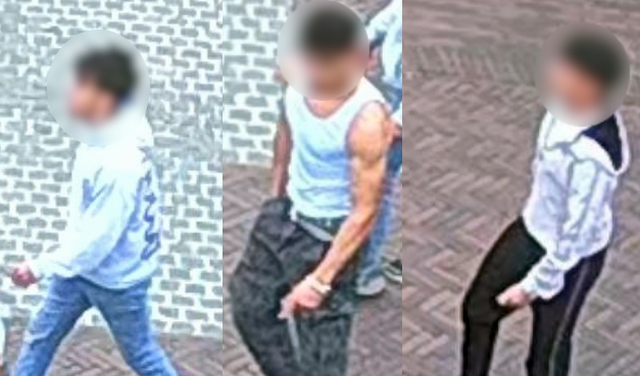 De gezochte verdachten.