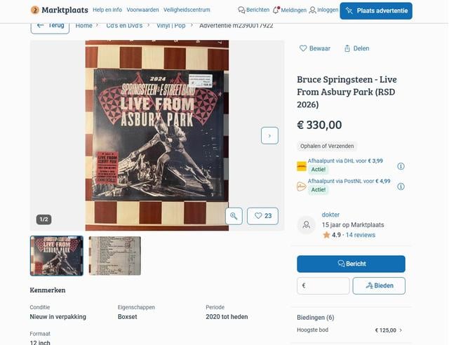 Bruce staat voor 330 op Marktplaats. Overigens is die via Platomania ook nog te krijgen. 