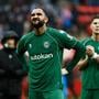 FC Groningen-verdediger Marvin Peersman baalt van de nederlaag tegen FC Twente.