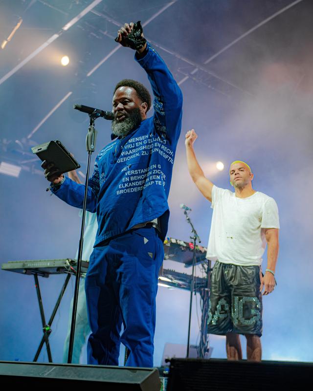 
Jerry Afriyie (links) en Sef. 