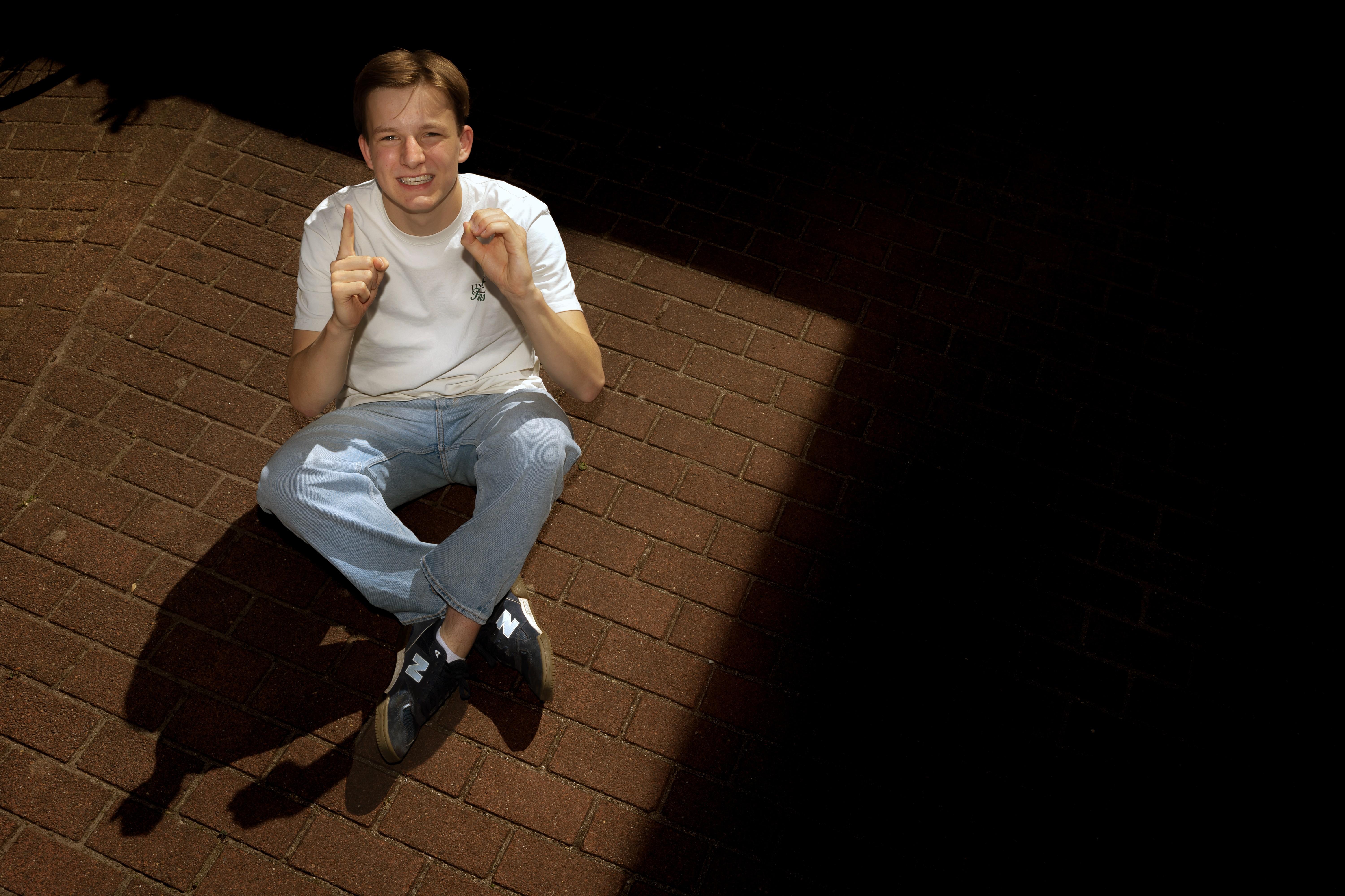 Christian Meindertsma mocht wiskunde een jaartje eerder doen en haalde een 10.