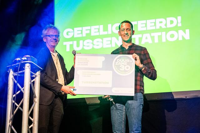 Koen Rooseboom van de Bork Groep, winnaar in de categorie innovatie.
