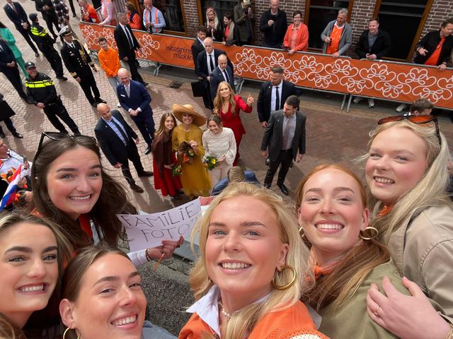 De selfie waar het allemaal om ging.