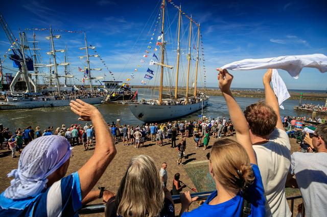 Beeld van de Tall Ship Races in 2018.