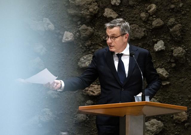 Harry Bevers (VVD) tijdens een eerder tweeminutendebat in de Tweede Kamer over Friese taal.