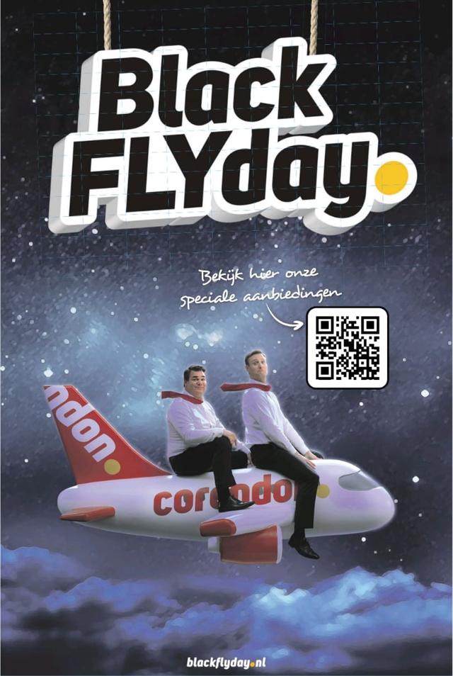 Ook Corendon is rond Black Friday actief.